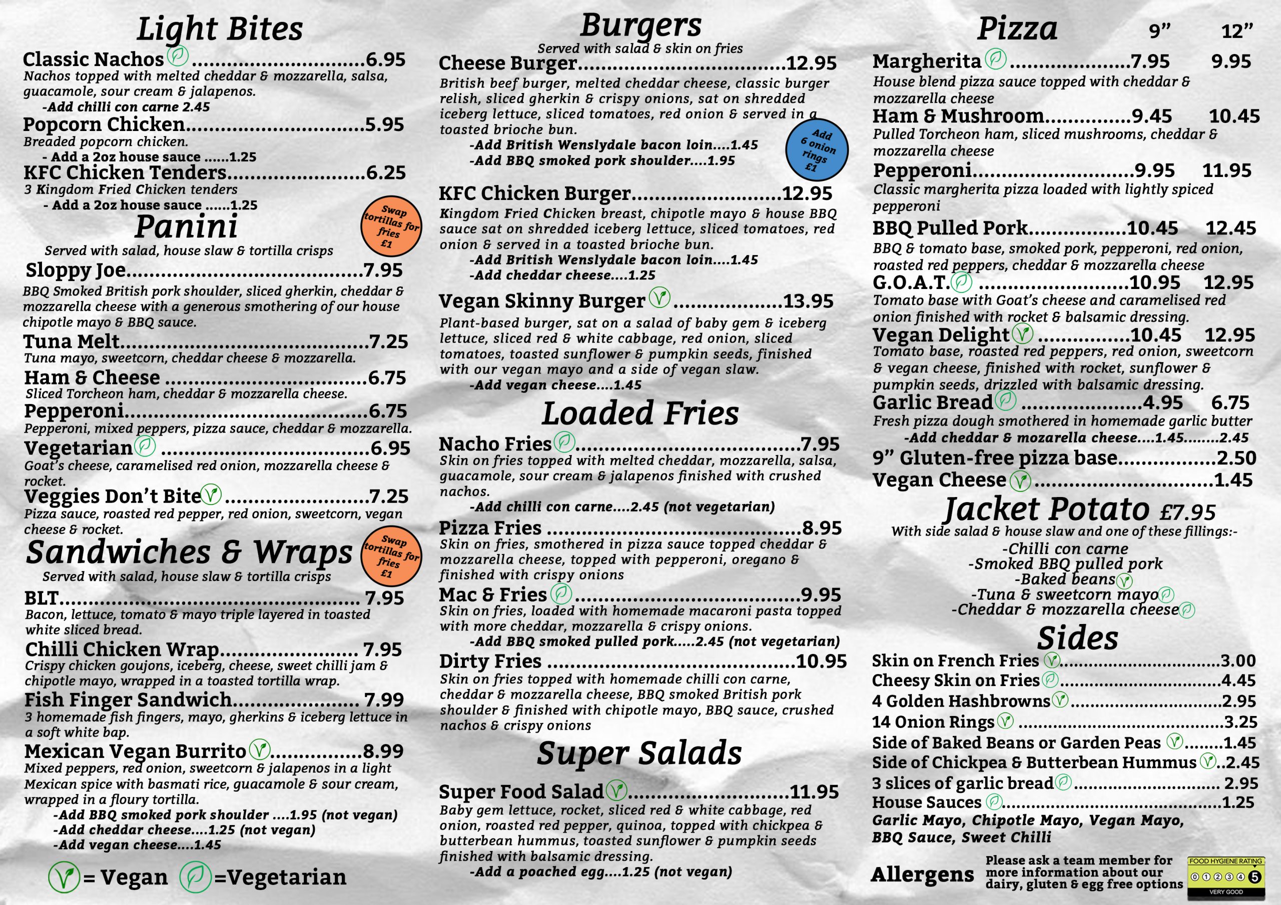 Back Menu